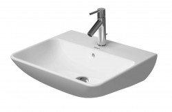 DURAVIT - ME by Starck Umyvadlo 60x46 cm, 1 otvor pro baterii, s WonderGliss, matná bílá (23356032001)