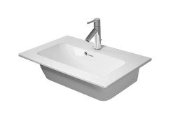DURAVIT - ME by Starck Umyvadlo 63x40 cm, s přepadem, otvor pro baterii, DuraShield, bílá (234263AA00)