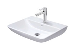 DURAVIT - ME by Starck Umyvadlo 65x49 cm, s přepadem, otvor pro baterii, DuraShield, matná bílá (233565AC00)