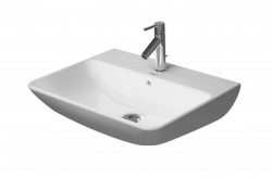 DURAVIT - ME by Starck Umyvadlo 65x49 cm, s přepadem, s otvorem pro baterii, WonderGliss, bílá (23356500001)