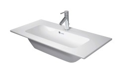 DURAVIT - ME by Starck Umyvadlo 83x40 cm, s přepadem, otvor pro baterii, DuraShield, bílá (234283AA00)