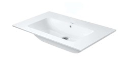DURAVIT - ME by Starck Umyvadlo 83x49 cm, s přepadem, bez otvoru pro baterii, DuraShield, matná bílá (233683AC60)