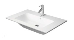 DURAVIT - ME by Starck Umyvadlo 83x49 cm, s přepadem, otvor pro baterii, DuraShield, bílá (233683AA00)