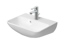 DURAVIT - ME by Starck Umývátko 45x32 cm, s přepadem, bez otvoru pro baterii, DuraShield, matná bílá (071945AC10)