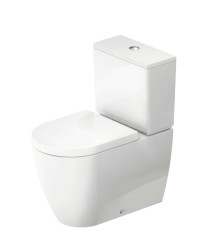 DURAVIT - ME by Starck WC kombi mísa, vario odpad, Rimless, DuraShield, bílá (200509AA00)