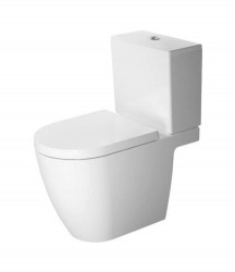 DURAVIT - ME by Starck WC kombi mísa, vario odpad, s WonderGliss, bílá (21720900001)
