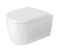 DURAVIT - ME by Starck Závěsné WC, Rimless, DuraFlush, DuraShield, matná bílá (290709AC00)