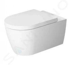 DURAVIT - ME by Starck Závěsné WC, Rimless, s HygieneGlaze, bílá/matná bílá (2529099000)