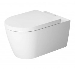 DURAVIT - ME by Starck Závěsné WC, Rimless, s WonderGliss, bílá/matná bílá (25290926001)
