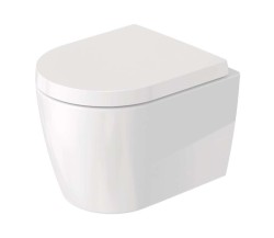 DURAVIT - ME by Starck Závěsné WC se sedátkem SoftClose, Rimless, DuraShield, bílá (453009AAA1)