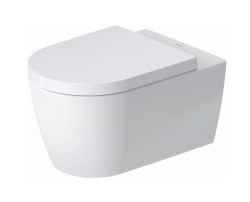 DURAVIT - ME by Starck Závěsné WC se sedátkem SoftClose, Rimless, HygieneGlaze, bílá (45790920A1)