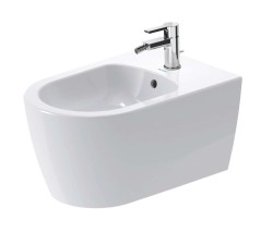 DURAVIT - ME by Starck Závěsný bidet, s přepadem, otvor pro baterii, DuraShield, bílá (228815AA00)