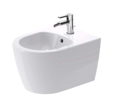 DURAVIT - ME by Starck Závěsný bidet, s přepadem, otvor pro baterii, DuraShield, bílá (229015AA00)