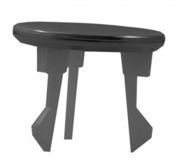 DURAVIT - Příslušenství Krytka přepadu, chrom (1001070000)