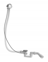 DURAVIT - Příslušenství Odtoková a přepadová souprava s bowdenem 1000 mm, chrom (790226000001000)