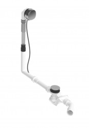 DURAVIT - Příslušenství Vanová odtoková a přepadová souprava s napouštěním, bovden, délka 850 mm, chrom (792207000001000)