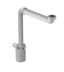 DURAVIT - Prostorově úsporný sifon 1 1/4, bílá (0050760000)