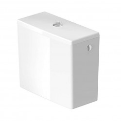 DURAVIT - Soleil by Starck Splachovací nádržka, boční napouštění, DualFlush, WonderGliss, bílá (09450000051)
