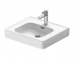 DURAVIT - Soleil by Starck Umyvadlo 55x48 cm, s přepadem, otvor pro baterii, WonderGliss, bílá (23765500001)
