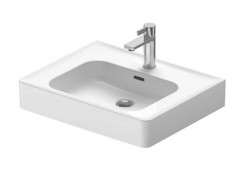 DURAVIT - Soleil by Starck Umyvadlo nábytkové 60x48 cm, s přepadem, otvor pro baterii, WonderGliss, bílá (23776000001)