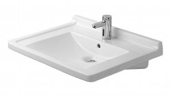 DURAVIT - Starck 3 Umyvadlo 70x55 cm, s 1 otvorem pro baterii, bílá (0309700000)