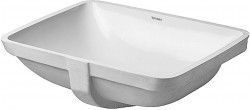 DURAVIT - Starck 3 Umyvadlo vestavné 49x37 cm, bez otvoru pro baterii, s WonderGliss, bílá (03054900001)