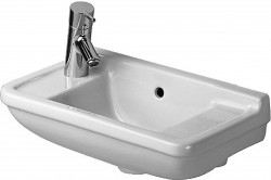 DURAVIT - Starck 3 Umývátko 50x26 cm, bez otvoru pro baterii, s WonderGliss, bílá (07515000001)