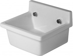 DURAVIT - Starck 3 Výlevka 48x43 cm, bez otvoru pro baterii, s WonderGliss, bílá (03134800001)