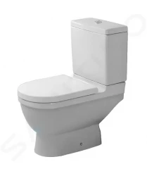 DURAVIT - Starck 3 WC kombi mísa, spodní odpad, s HygieneGlaze, alpská bílá (0126012000)