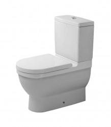 DURAVIT - Starck 3 WC kombi mísa, Vario odpad, bílá (0128090064)
