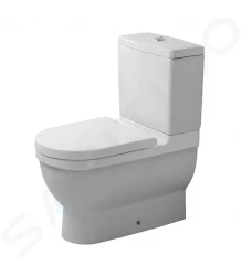 DURAVIT - Starck 3 WC kombi mísa, Vario odpad, s HygieneGlaze, alpská bílá (0128092000)