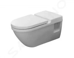 DURAVIT - Starck 3 Závěsné WC, bezbariérové, s HygieneGlaze, alpská bílá (2203092000)