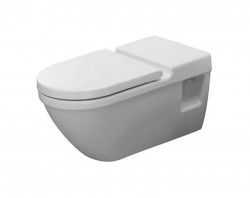 DURAVIT - Starck 3 Závěsné WC, bezbariérové, s HygieneGlaze, alpská bílá (2203092000)