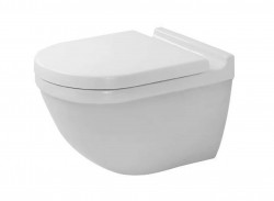 DURAVIT - Starck 3 Závěsné WC, Rimless, WonderGliss, bílá (25270900001)