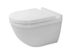 DURAVIT - Starck 3 Závěsné WC se sedátkem SoftClose, Rimless, s WonderGliss, bílá (45270900A11)
