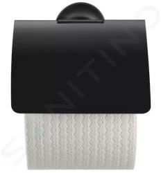 DURAVIT - Starck T Držák toaletního papíru s krytem, matná černá (0099404600)