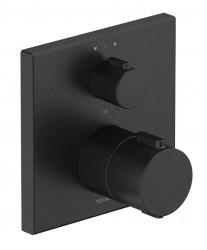 DURAVIT - Termostatická baterie pod omítku, pro 2 spotřebiče, matná černá (TH4200013046)