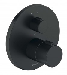 DURAVIT - Termostatická baterie pod omítku, pro 2 spotřebiče, matná černá (TH4200014046)