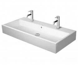 DURAVIT - Vero Air Dvojumyvadlo 100x47 cm, s přepadem, s otvory pro baterie, bílá (2350100024)