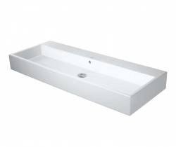 DURAVIT - Vero Air Dvojumyvadlo 120x47 cm, s přepadem, bez otvoru pro baterii, WonderGliss, bílá (23501200281)