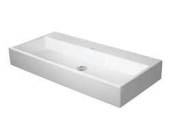 DURAVIT - Vero Air Umyvadlo 100x47 cm, bez přepadu, bez otvoru pro baterii, WonderGliss, bílá (23501000701)