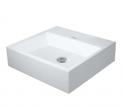 DURAVIT - Vero Air Umyvadlo 50x47 cm, bez přepadu, bez otvoru pro baterii, WonderGliss, bílá (23505000701)