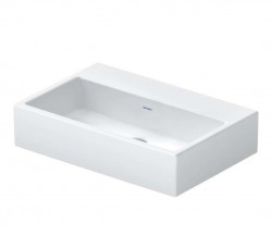 DURAVIT - Vero Air Umyvadlo 60x40 cm, bez přepadu, bez otvoru pro baterii, WonderGliss, bílá (23686000701)