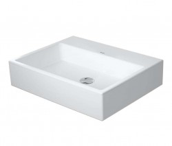 DURAVIT - Vero Air Umyvadlo 60x47 cm, bez přepadu, bez otvoru pro baterii, WonderGliss, bílá (23506000701)