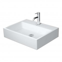 DURAVIT - Vero Air Umyvadlo 60x47 cm, bez přepadu, otvor pro baterii, WonderGliss, bílá (23506000411)