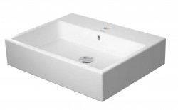 DURAVIT - Vero Air Umyvadlo 60x47 cm, s přepadem, otvor pro baterii, WonderGliss, bílá (23506000001)