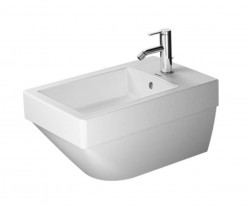 DURAVIT - Vero Air Závěsný bidet 370x570 mm, s přepadem, otvor pro baterii, bílá (2274150000)