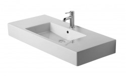 DURAVIT - Vero Umyvadlo 105x49 cm, s přepadem, s otvorem pro baterii, bílá (0329100000)