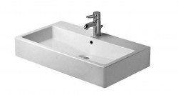 DURAVIT - Vero Umyvadlo 70x47 cm, s přepadem, s otvorem pro baterii, s WonderGliss, bílá (04547000271)