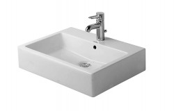 DURAVIT - Vero Umyvadlo na desku, 60x47 cm, s přepadem, s otvorem pro baterii, bílá (0452600000)